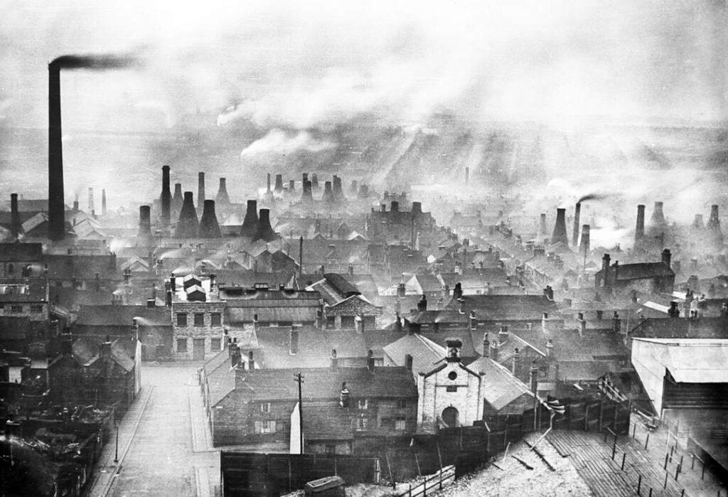 Panorama industriel du début des années 1900